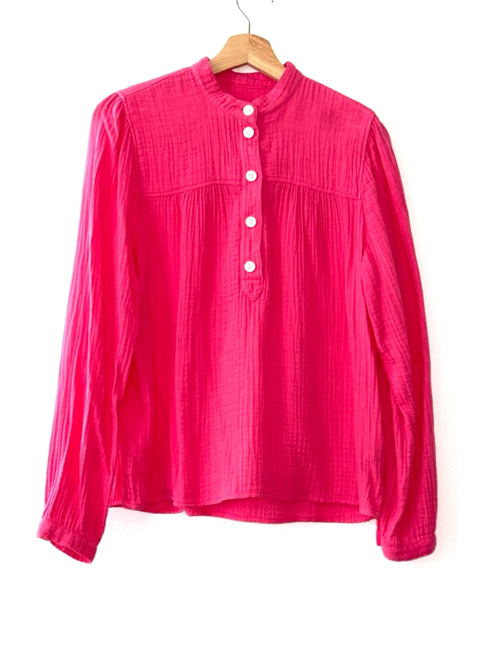 J.Crew Women’s Pink Gauze Blouse